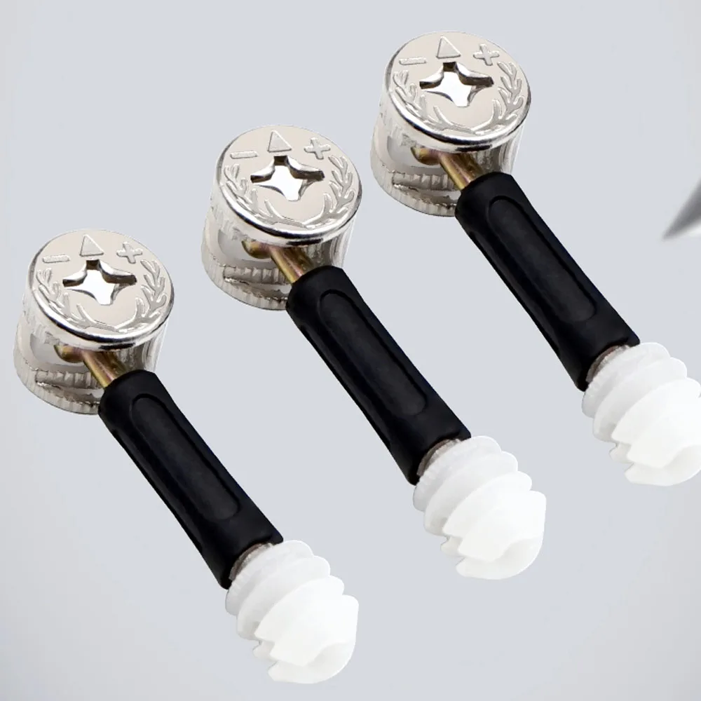3 in 1 Dowel Jig Screw furniture Connecting Hardware Set Eccentric Wheel Nut Cam Lock Nut for Wardrobe Splicing Cabinet Woodwork