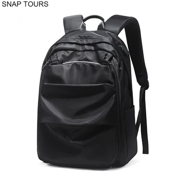 

SNAP TOURS 2019 Large Capacity Nylon Laptop Backpack For Men Casual Computer Travel Backpack With Charging Male Bagpack