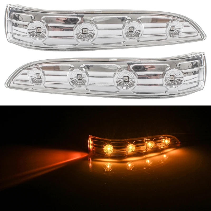 

MIZIAUTO Left&Right Two Side Rearview Mirror Lamp Rear View Mirror Turning Signal LED Light Side Lamp For Hyundai IX35