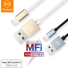 Mcdodo MFI usb-кабель для iPhone Apple iPhone X Xs Max XR 8 7 6 plus 2.4A Быстрый зарядный кабель мобильного телефона Зарядное устройство кабель для передачи данных