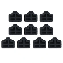 Ethernet Hub Port RJ45 Anti Dust Cover Cap Protector Plug 100Pcs Black-Hot