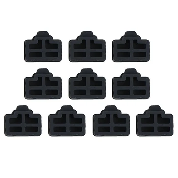 

Ethernet Hub Port RJ45 Anti Dust Cover Cap Protector Plug 100Pcs Black-Hot