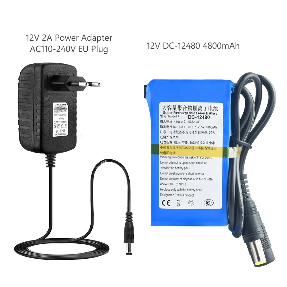 Panasonic портативный супер DC-12480 4800Mah Аккумулятор Перезаряжаемый комплект литий-ионный батарей Емкость 12,6 v CCTV Cam Monitor