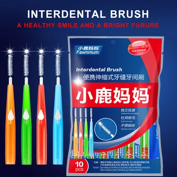 

10pcs Total Clean cepillo Interdental brush dental Floss Toothpick Brush dentaire Teeth Whitening Oral Care Tool