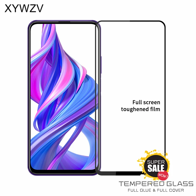 

Full Glue Cover Glass For Huawei Honor 9X Scratch Proof Screen Protector For Honor 9X Tempered Glass Film For Honor 9X
