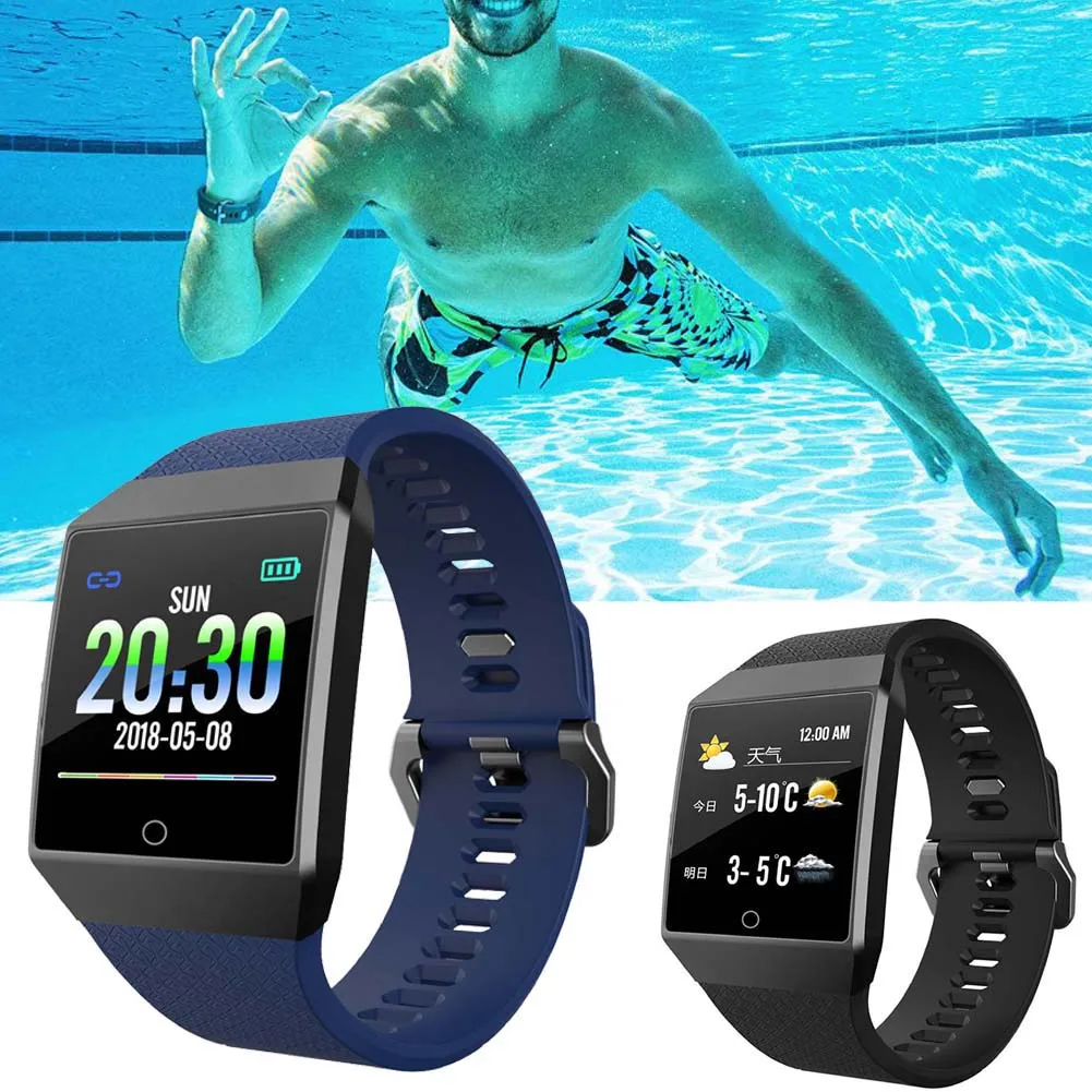 Новое поступление водонепроницаемый 1,3 дюймовый Bluetooth Монитор скорости тепла умный Браслет для Android iOS
