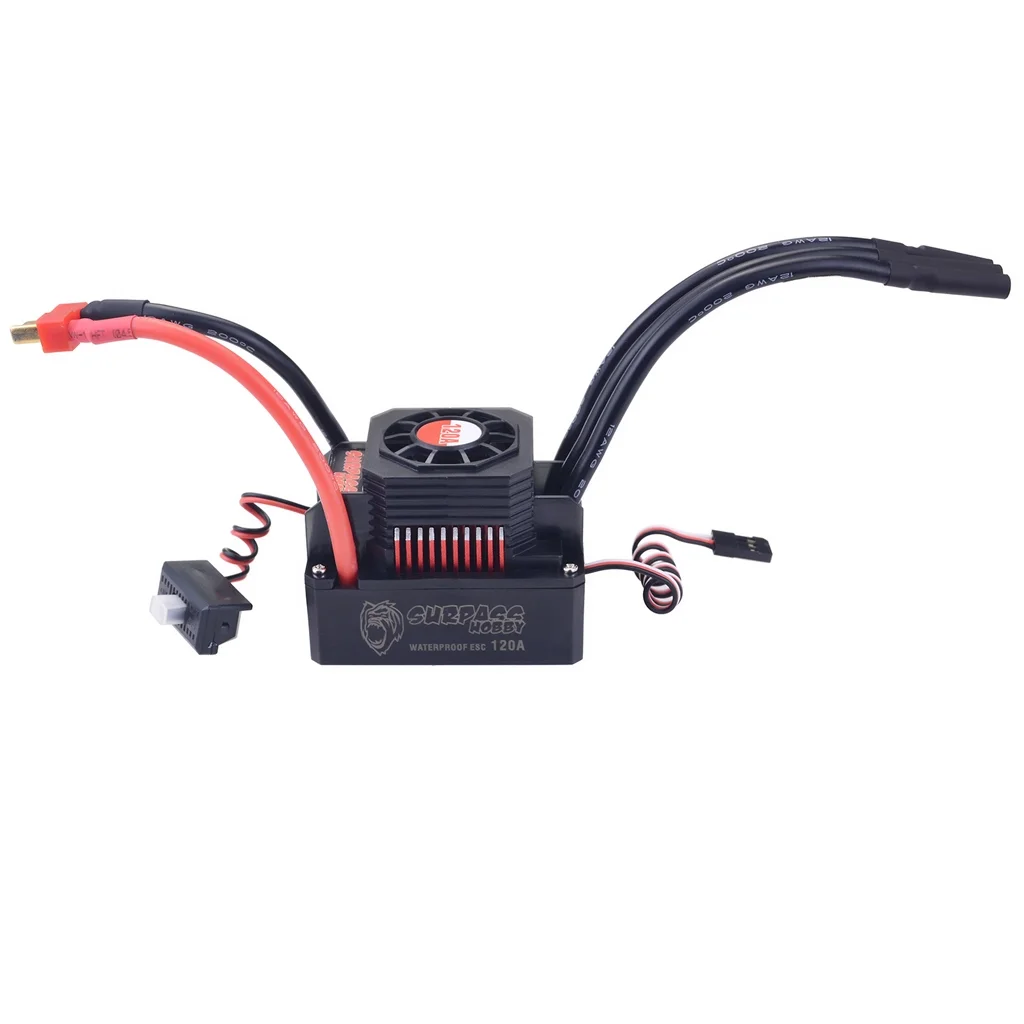 Waterproof brushless rc motor 3674 +esc 120a potente para carro eltrico for big rc cars 1:8 brushless dc motor with shaft