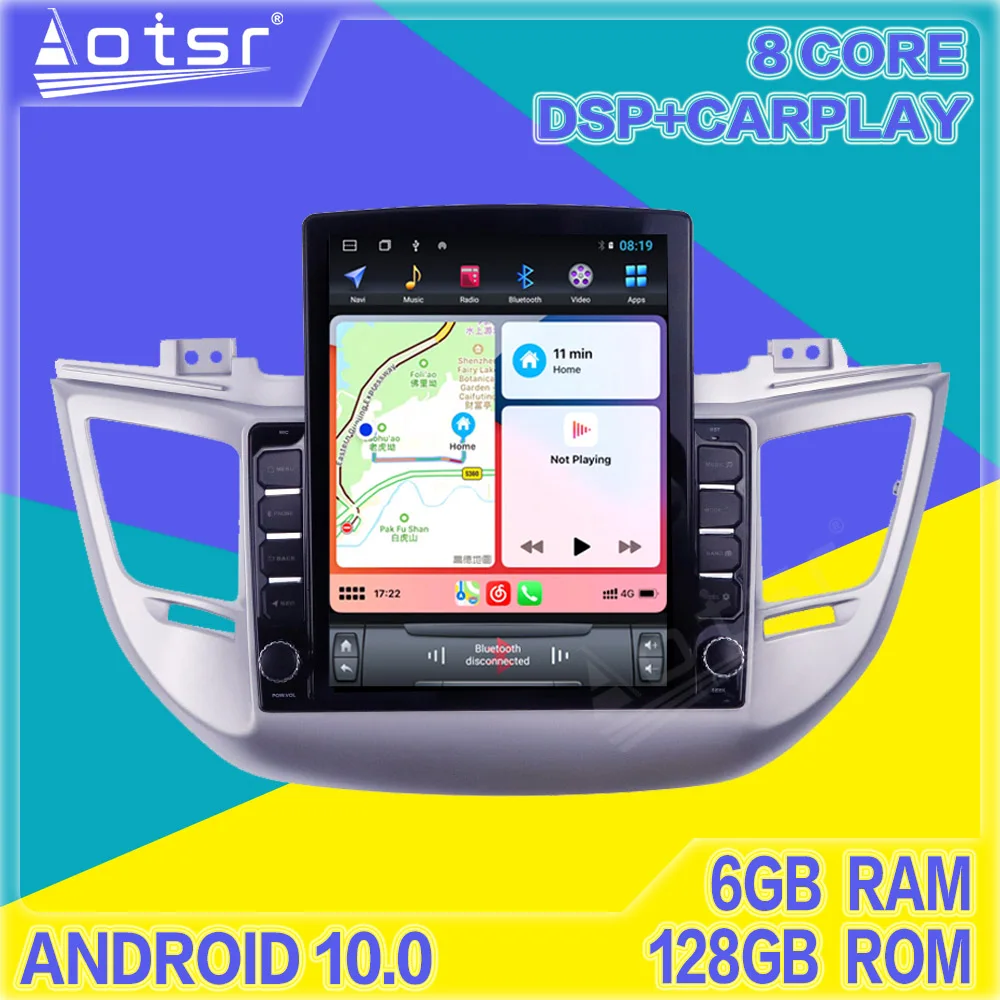

Tesla Style For Hyundai Tucson 2014 2015 - 2018 Android Radio Screen DVD Player Car GPS Navigation Multimedia Autoradio Stereo