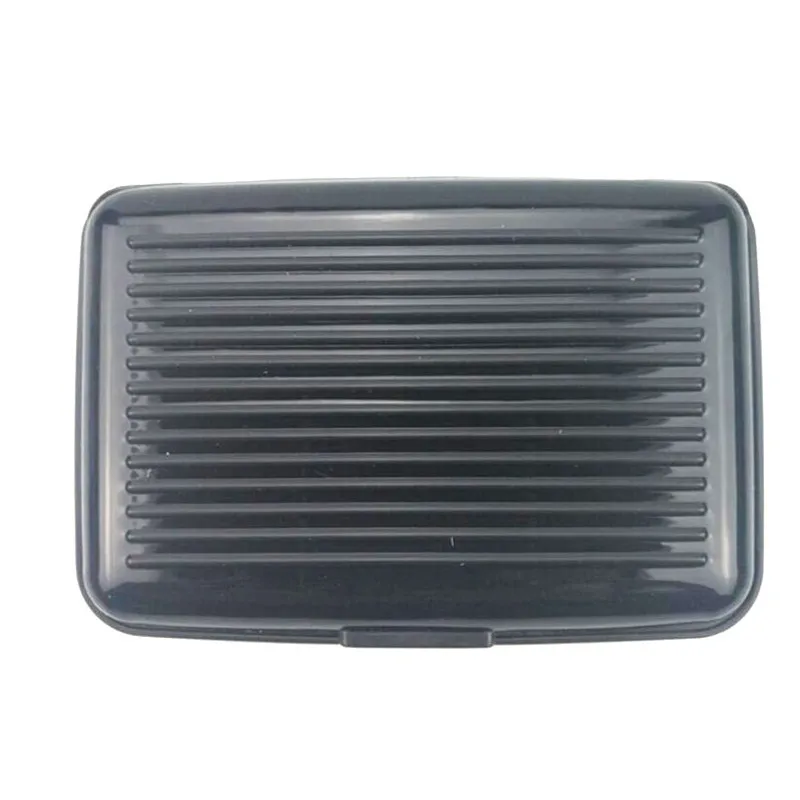 Hard Men Aluminum Bank Card Holder Blocking Hard Case Wallet Solid Credit Card Anti-RFID Scanning Protect Holder 1 Pc wallet card holder,card holder,credit card holder,credit card wallet,card wallet,wallet card bag