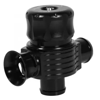 

25mm Aluminium Alloy Car Dual Ports Adjustable Blow Off Valve Fake Dump BOV Sound Simulator Kit Black