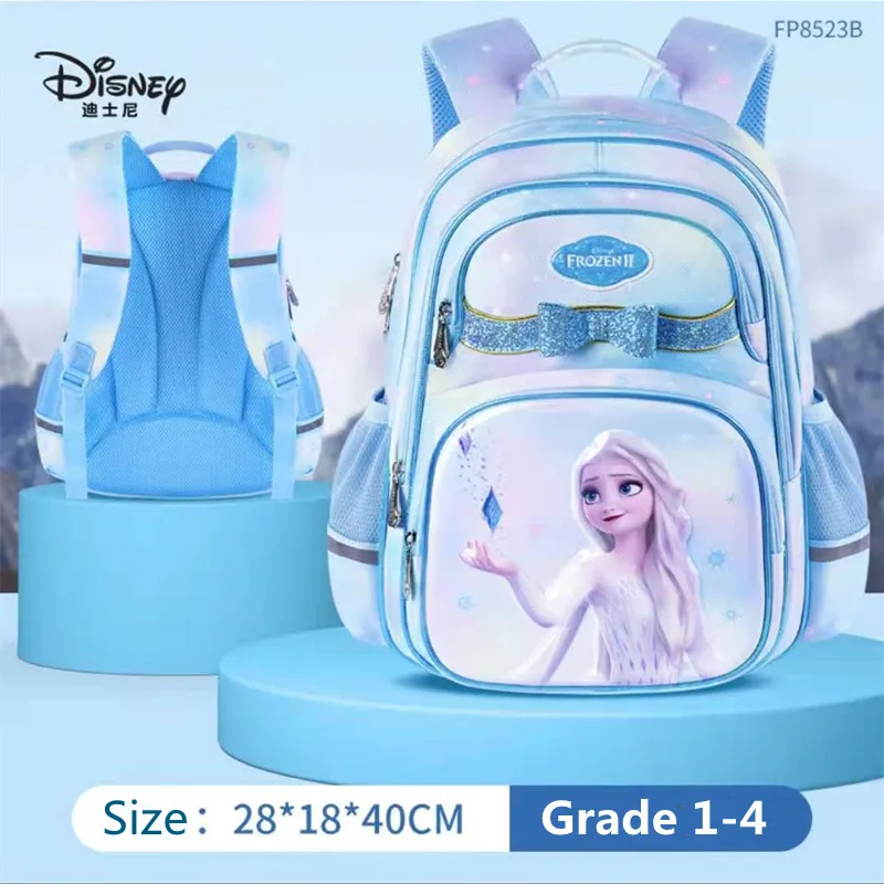 2021 Disney Frozen School Bags For Girls Primary Student Shoulder Orthopedic Backpack Elsa Anna Grade 1-4 Kids Gifts Mochilas