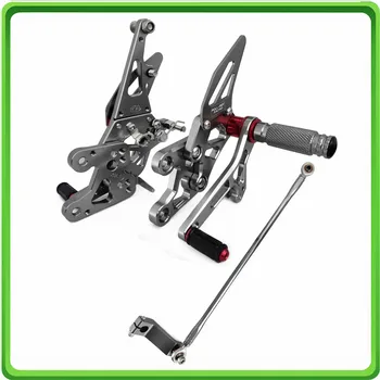 

Adjustable Rearsets rear set sets footrest foot rest pegs pedal for Yamaha FZ1 2006-2016 & FZ8 2010 2011 2012 2013 non-ABS Gray