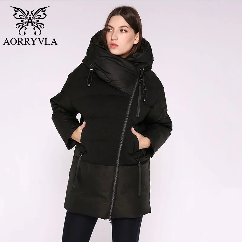 AORRVLA/ зимняя куртка для женщин, модное ультралегкая, объемная куртка с наполнителем из био-пуха, короткое пальто, зимняя теплая Повседневная куртка, Новое поступление, F-1955