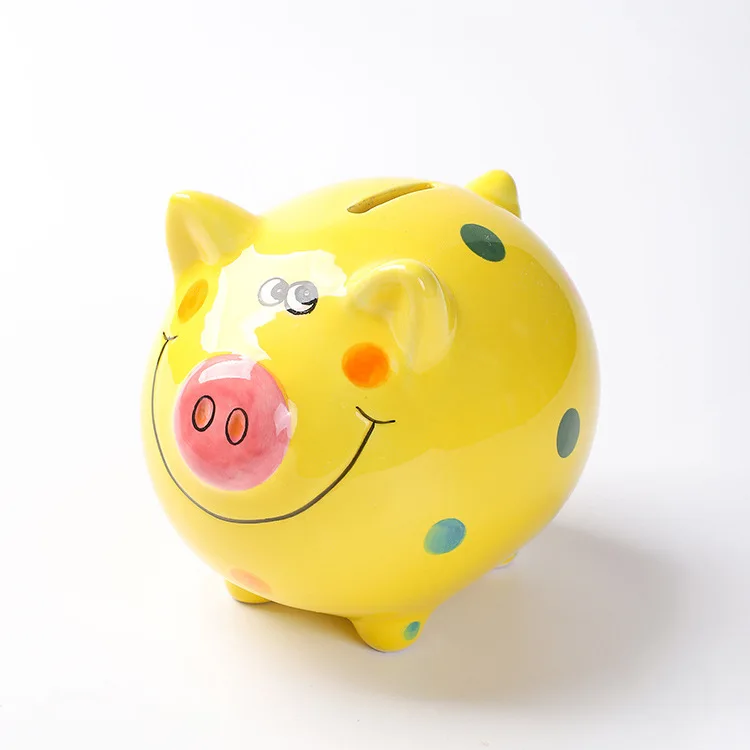 Ceramic Piggy Bank Money Box Pot Savings 