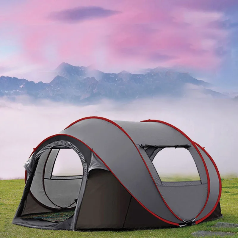 Kingcamp Tent The Latest Super Large 4~5 People Tent to Avoid Building Automatic Tent Speed Open Tent Outdoor Camping Beach Tent