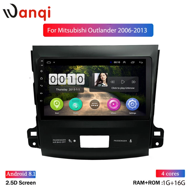 

Android 8.1 full touch screen 9 Inch car gps radio navigation For Mitsubishi Outlander 2006 2007 2008 2009 2010 2011 2012 2013