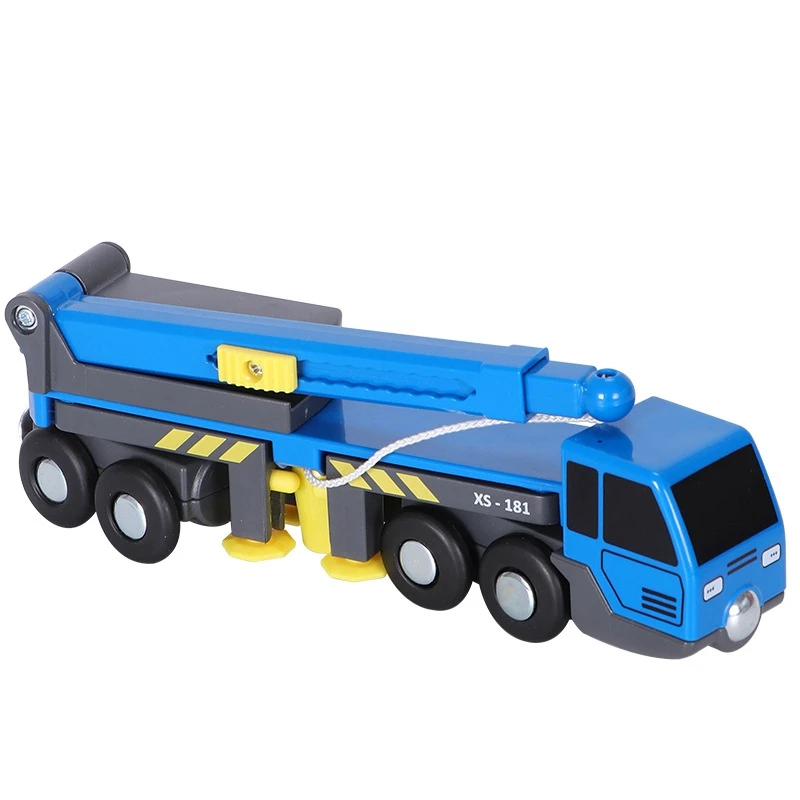Multifunctional Train Toy Set Accessories Mini Crane Truck Vheicles Kids Compatible with Wooden Tracks Railway | Игрушки и хобби