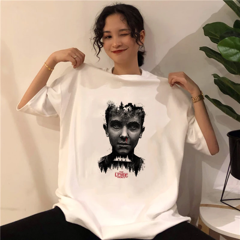 Новинка 2020 модная Корейская футболка повседневная для женщин Harajuku странные вещи