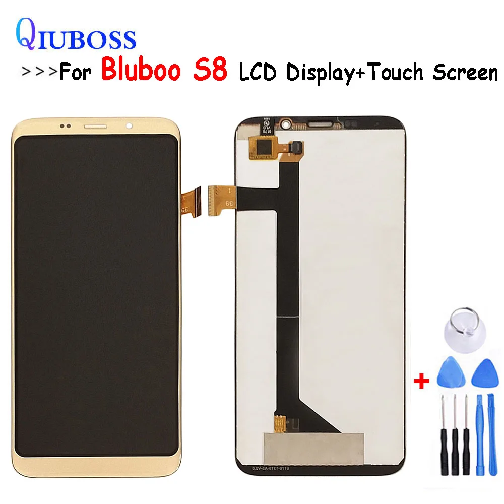 Для Bluboo S8 ЖК-дисплей и инструмент для ремонта сенсорного экрана в сборе запчасти