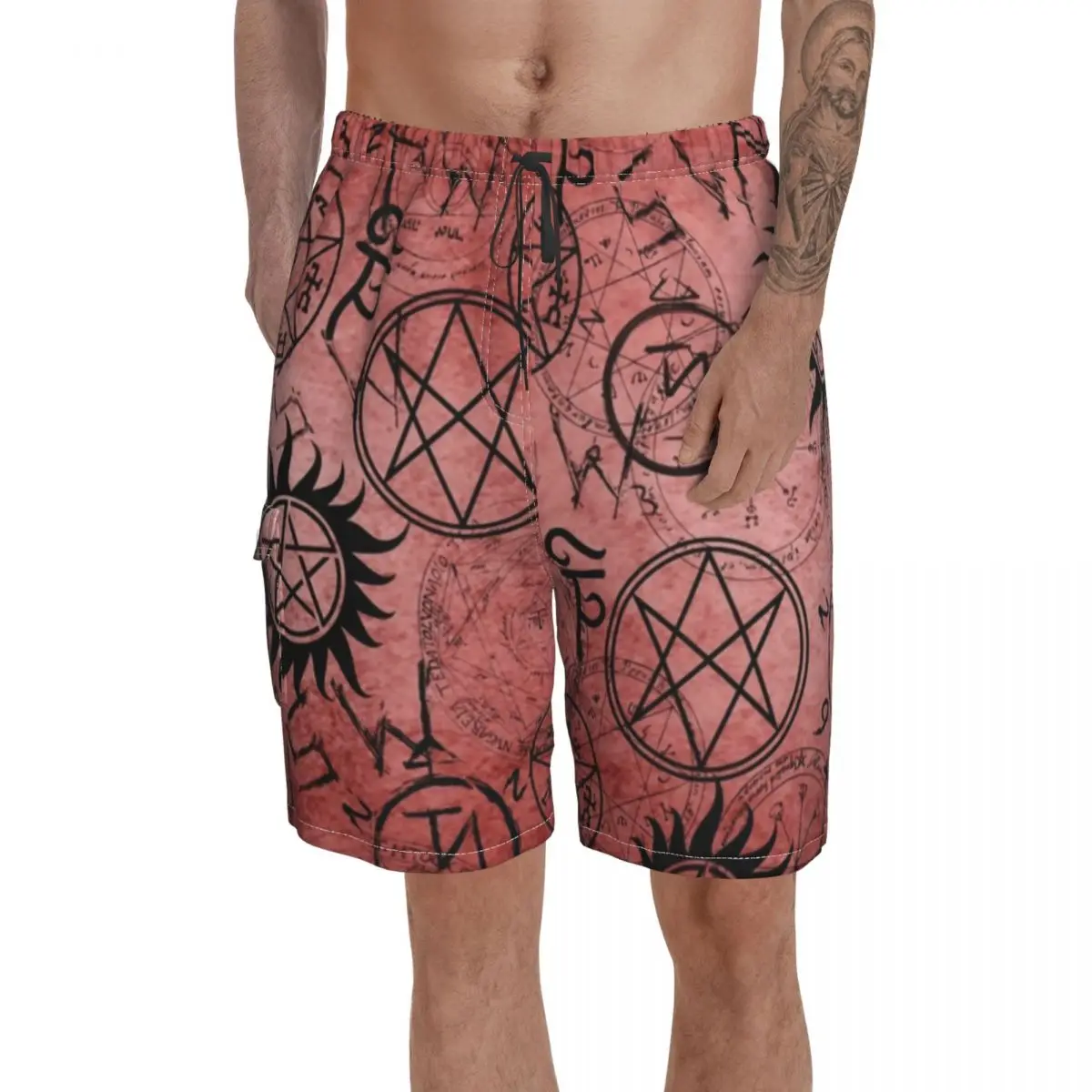 

Супер Натуральные пляжные шорты из полиэстера плавки для плавания забавные мужские плавки для плавания