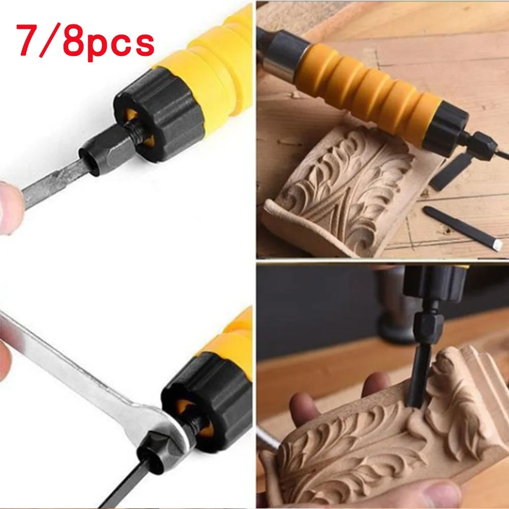 Electric woodworking chisel tool soft shaft handle chisel carved wood chisel word table grinding hanging grinding