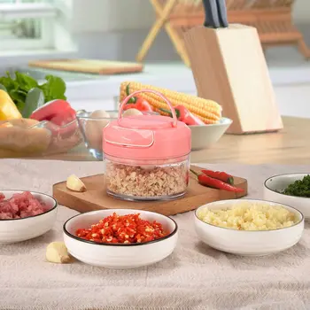 

Mini Garlic Mincer for Vegetables,Hand-Powered Food Chopper,potato Masher Cute Kitchen Accessories Kitchen Gadgets Onion Cutter