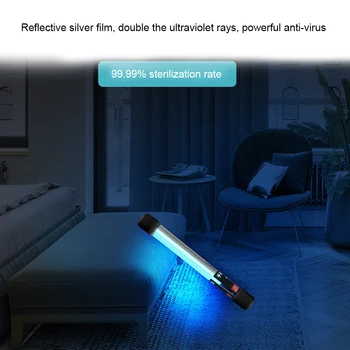 

Handheld UV c Germicidal Sterilization Lamp Weak Ozone Ultraviolet Light Stick Disinfect Bacterial Kill Mites Underwear Light M