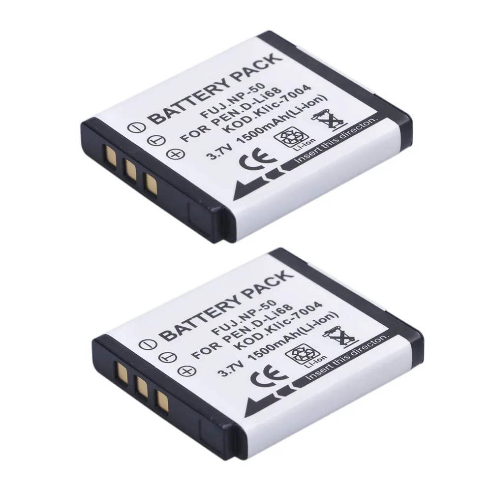 1500 мА · ч NP 50 FNP50 NP50 KLIC 7004 D Li68 X10 X20 F50 F75 F665 F775 F900 EXR F505 F305 F85 F200 F100 F50FD.|Цифровые