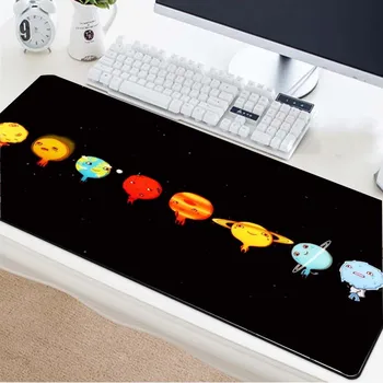 

Yuzuoan cartoon eight planets patterned mouse and keyboard pads large size lock edge office desk pads