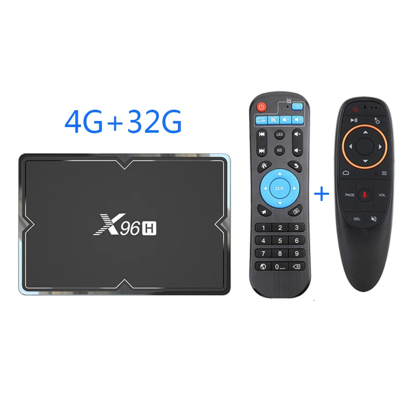 4G32G G10S X96H Smart tv Box Android 9,0 Bluetooth 4,1 GPU Mali T720 4G Ram 32G/64G Rom USB 3,0 Поддержка 2,4G беспроводная мышь/клавиатура 6K - Цвет: 4G32G G10S