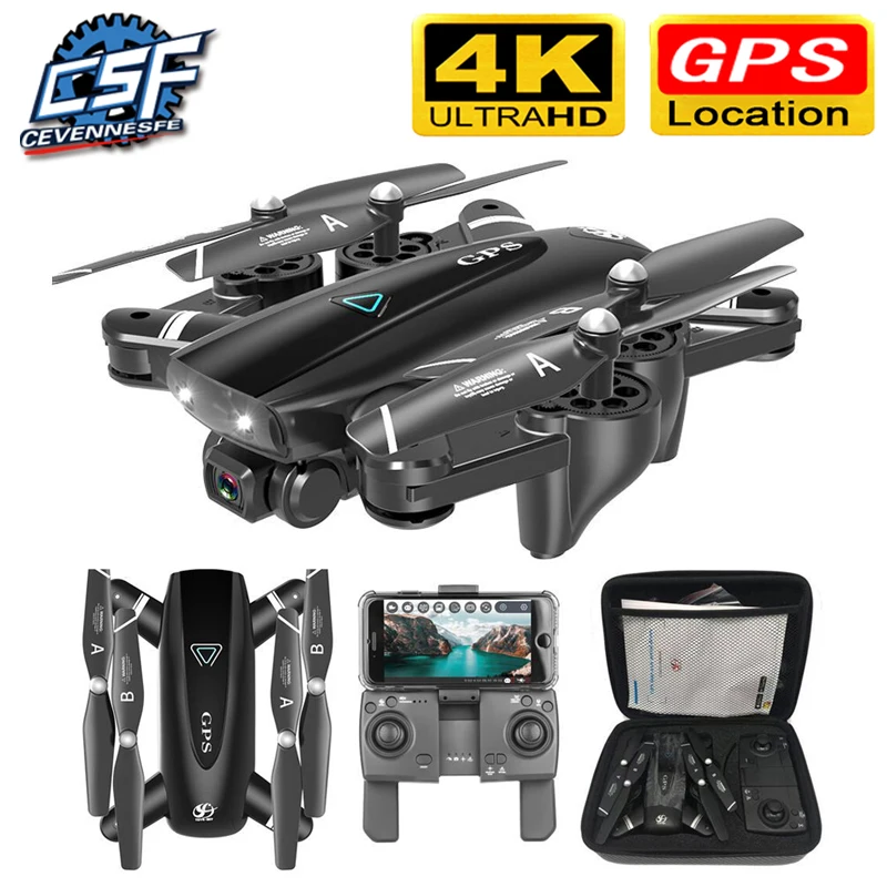 S167 GPS Drone With Camera 5G RC Quadcopter Drones HD 4K WIFI FPV Foldable Off Point Flying Photos Video Dron Helicopter Toy|RC Helicopters| - AliExpress