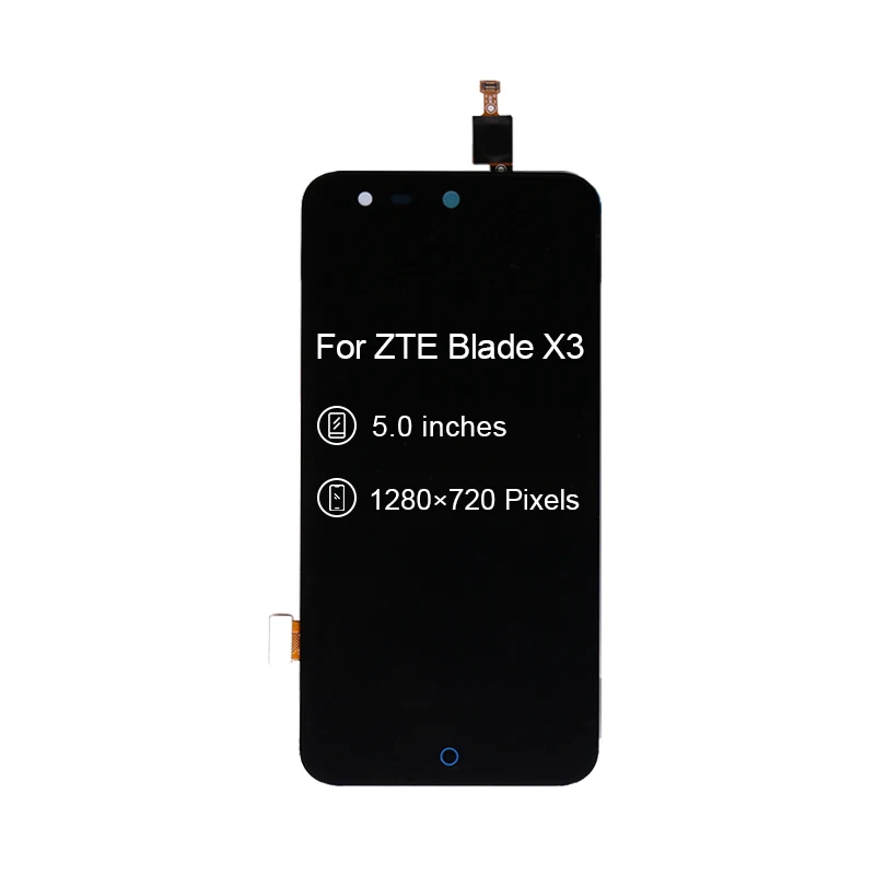10 шт./партия для zte Blade X3 ЖК-дисплей с сенсорным экраном дигитайзер сборка для zte X3 Dispaly lcd A452 T620 DHL EMS