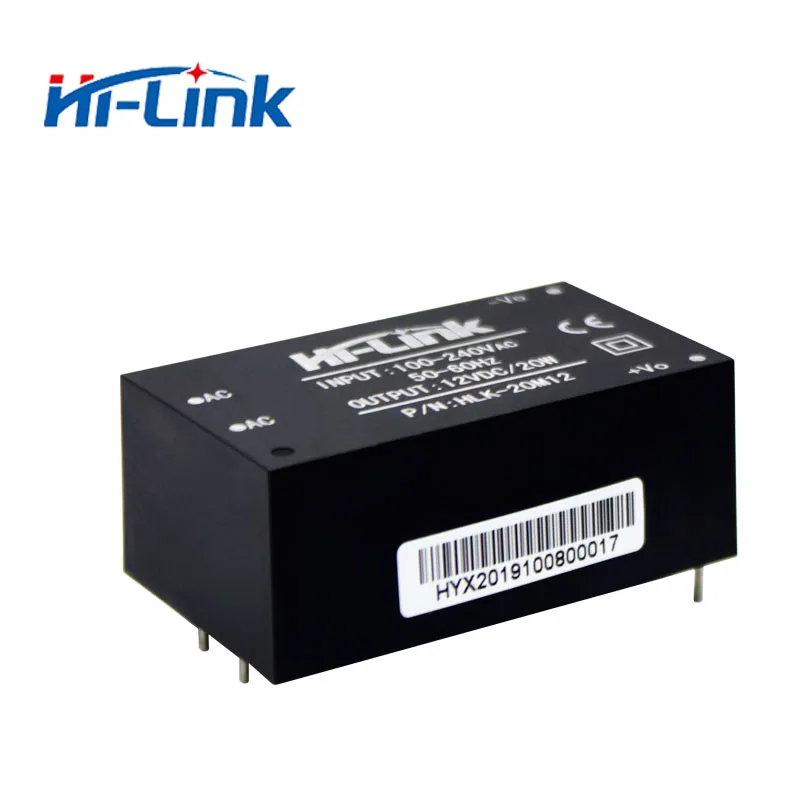 Hi-Link HLK-20M12 220V to 12V 1.6A 20W AC DC compact isolated step down power supply module support OEM/ODM 20M12 CE power supply switching power supply
