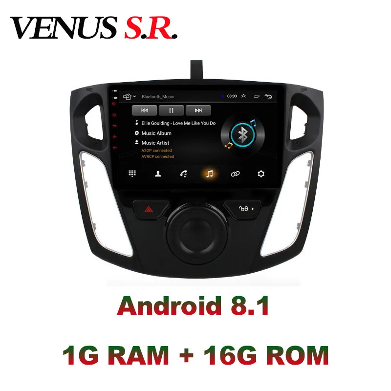VenusSR Android 8 1 2.5D автомобильный dvd для Ford Focus радио 2012-2017 Мультимедиа GPS Радио Стерео gps