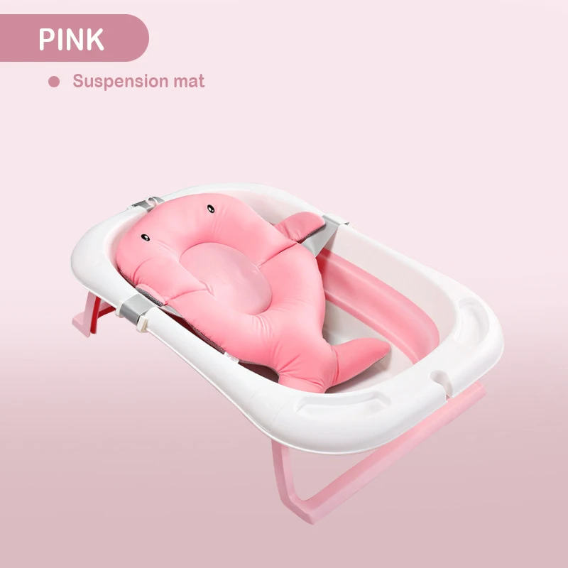 pink5 Складная Ванна, детская складная ванна, чувствительная к температурам, домашняя утолщенная большая ванна для купания новорожденных детей, детская Ванна - Цвет: pink5