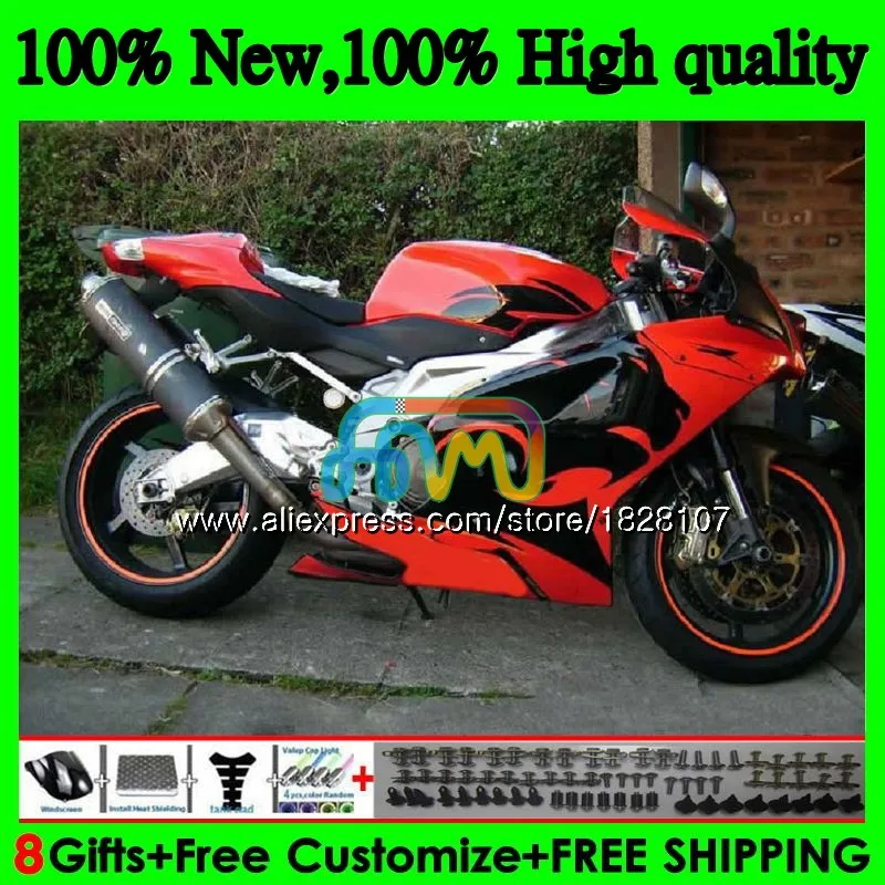 RSV1000R для Aprilia RSV1000 R Mille 03 04 05 06 55BS. 38 RSV1000RR РСВ 1000 R RR 1000R 2003 2004 2005 красный топ 2006 обтекатель