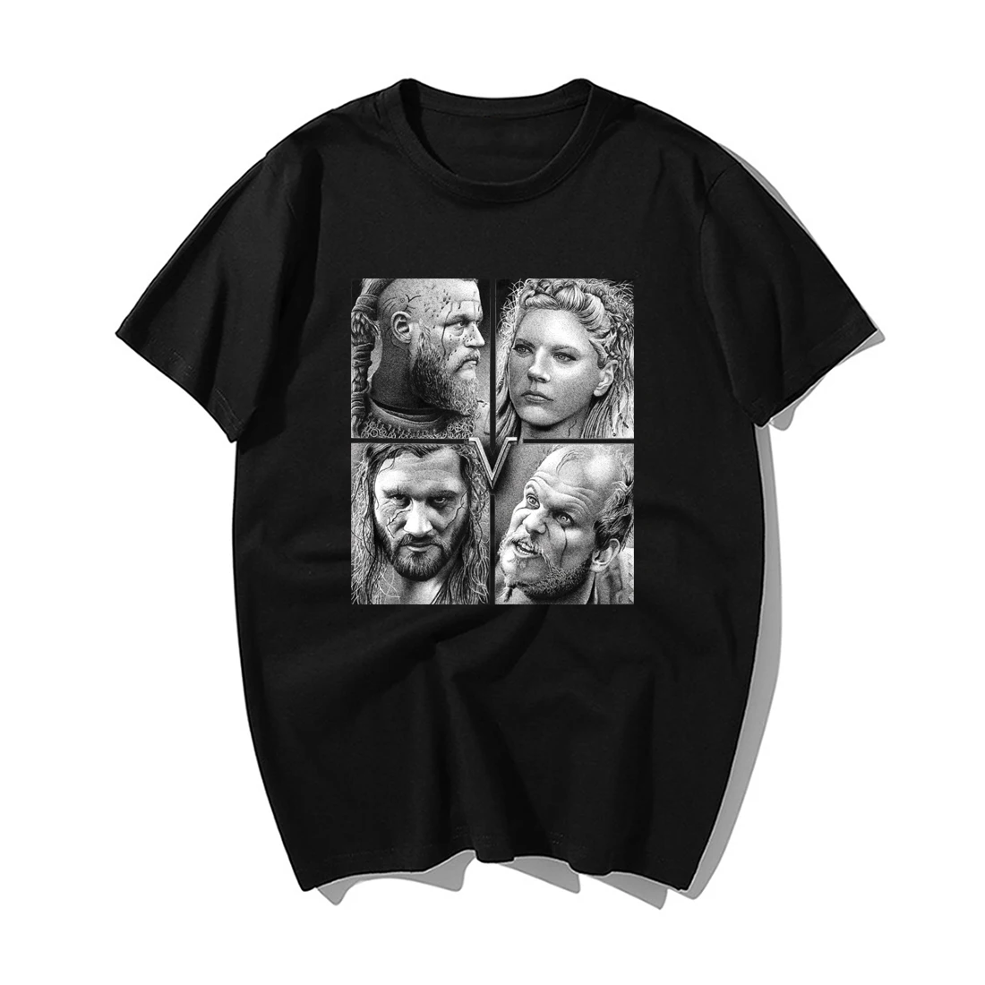 Мода ТВ шоу Одина Викинги Футболка для мужчин скандинавский ретро мужская 2019