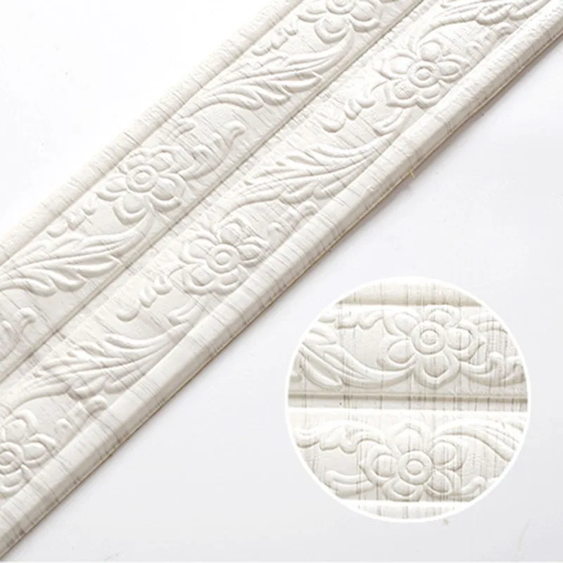 Description Picture 6 of itemAdhesive Flexible Wall Lines Wallpaper Border Molding Trim 3d Decorative  Peel And Stick Wall Border Home Hotel Diy Decoration