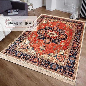 

Pamuklife Artificial Leather Based Non Slip Base Carpet Stand Modern Super Soft Carpet Washable Daily Healthy Fashion Style