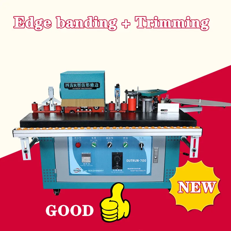 

Woodworking Machinery Curve Linear Edge Sealing and Trimming Machinery Edge banding + Trimming