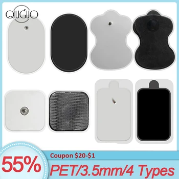 

50pcs EMS Electrode Pads For Electric Tens Acupuncture Digital Therapy Machine Electric Body Massager Frequency Patch 3.5mm