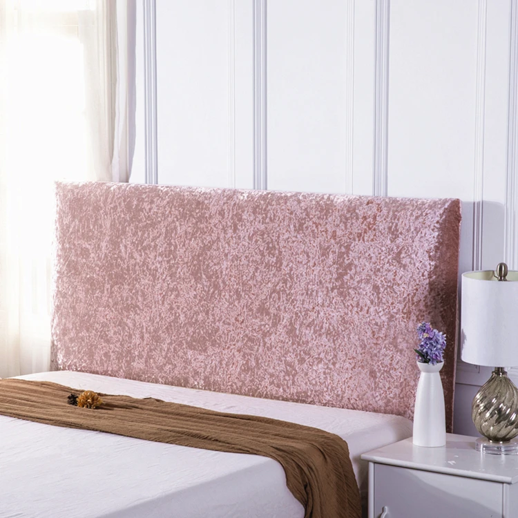 Simple Suede Bed Head Cover Dust Cover European-Style Velvet Solid Color Bed Full Enclosed Elastic Protective