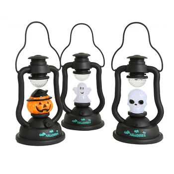 

Halloween Pumpkin Decoration Ghost Pumpkin Lantern Portable Kerosene Night Lamp Halloween Decorations Colorful Pumpkin Lights