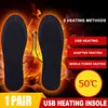 1 Pair USB Heated Shoe Insoles Foot Warming Pad Feet Warmer Sock Pad Mat Winter Outdoor Sports Heating Insoles Winter Warm ► Photo 3/6
