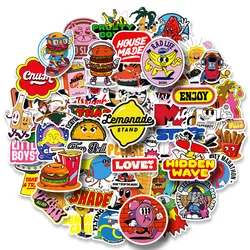 50 pcs Cartoon Literal Graffiti Sticker Cellular phone Guitar Laptop Helmet Automobile Water cup Stationery Decorate Sticker
