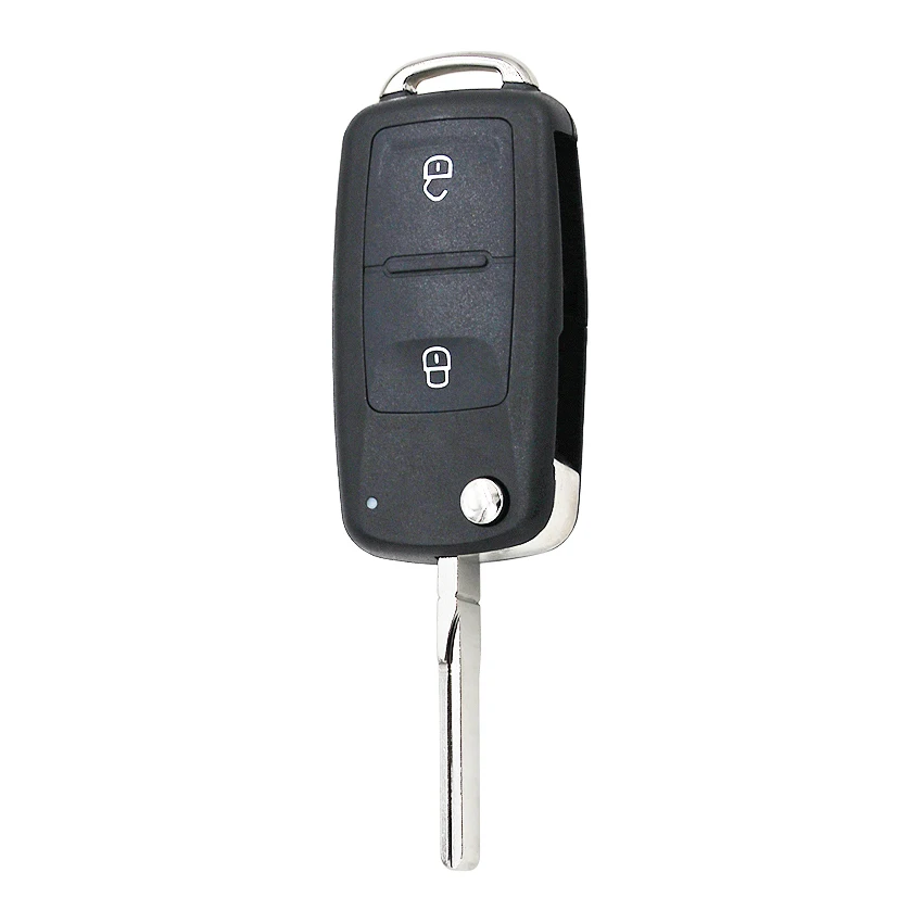 Remote Key Shell New Model 2 Buttons Flip Remote Key Replacement Shell Case for V-W Amarok/Crafter/Touareg 2011