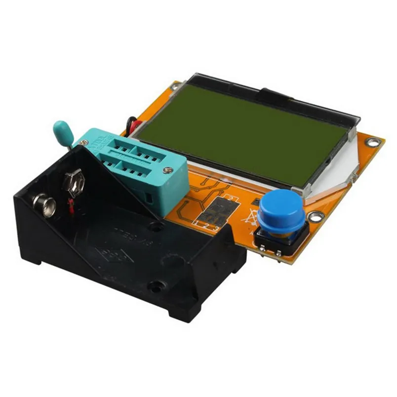 LCD Multimeter LCR-T4 ESR Meter mega328 Transistor Tester for DIY Electronic Kit with Acrylic Case