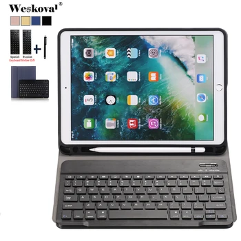 

Pen Holder Keyboard Case For iPad 10.2 2019 Detachable WiFi Bluetooth Keyboard Leather Cover For iPad 10.2 inch 2019 Funda
