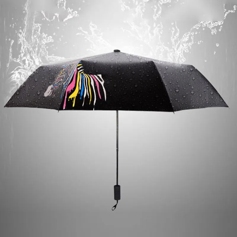Sunny-sombrilla plegable multifuncional, sombrilla de color negro, paraguas plegable que cambia de color agua AliExpress Hogar jardín