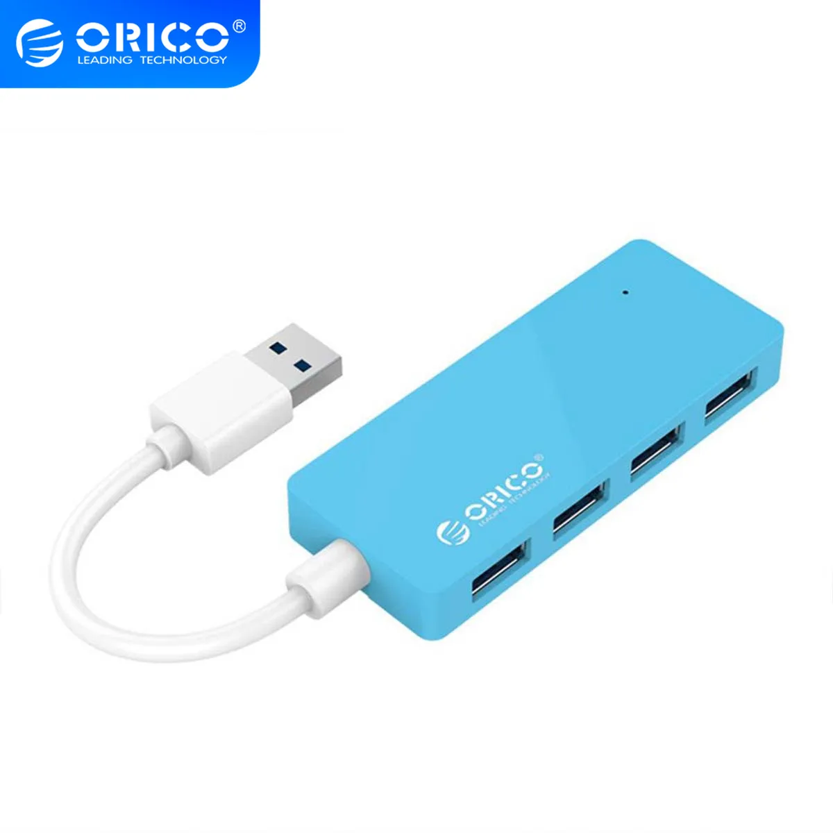 Портативный Концентратор ORICO Mini с 4 портами USB 3 0 Разветвитель для Apple Macbook Air